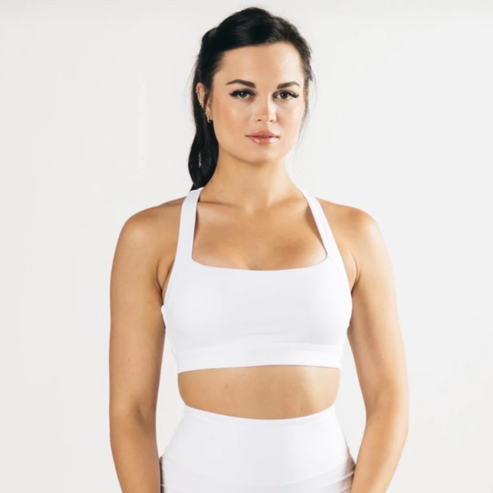 Alphalete Pulse Sports Bra White Padded XL